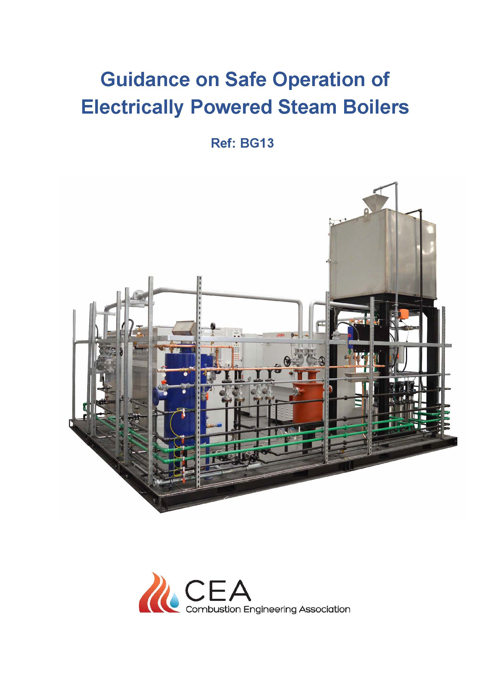BG - 13 Guidance on Safe Operation of Electrically Powered Steam Boilers